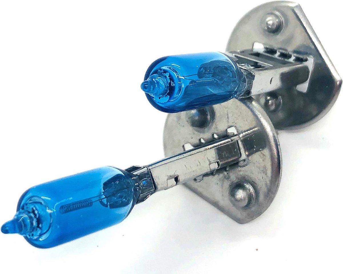 2x Xenon-look H1 55W 12V Autolampen P145s voor Koplampen en Mistlampen