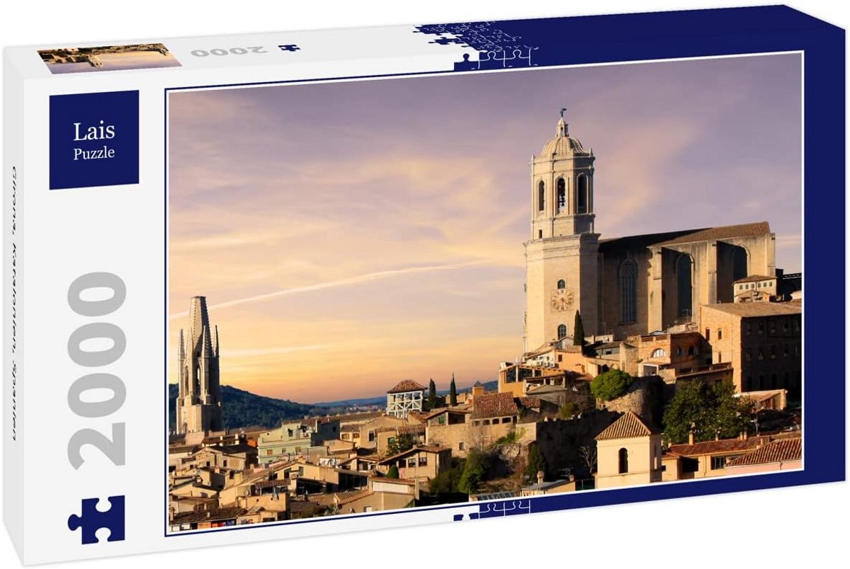 Puzzel van 2000 stukjes van Girona, Catalonië, Spanje