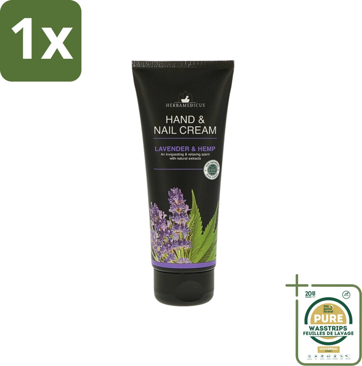 1 x Herbamedicus - Handcrème - Lavendel Geur - Verzachtend & Kalmerend - 75 ml- Handcrème Lavendel - Handverzorging - Kalmerend Handcrème - Natuurlijke Handcrème - Droge Handen