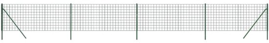 vidaXL-Draadgaashek-1x10-m-gegalvaniseerd-staal-groen
