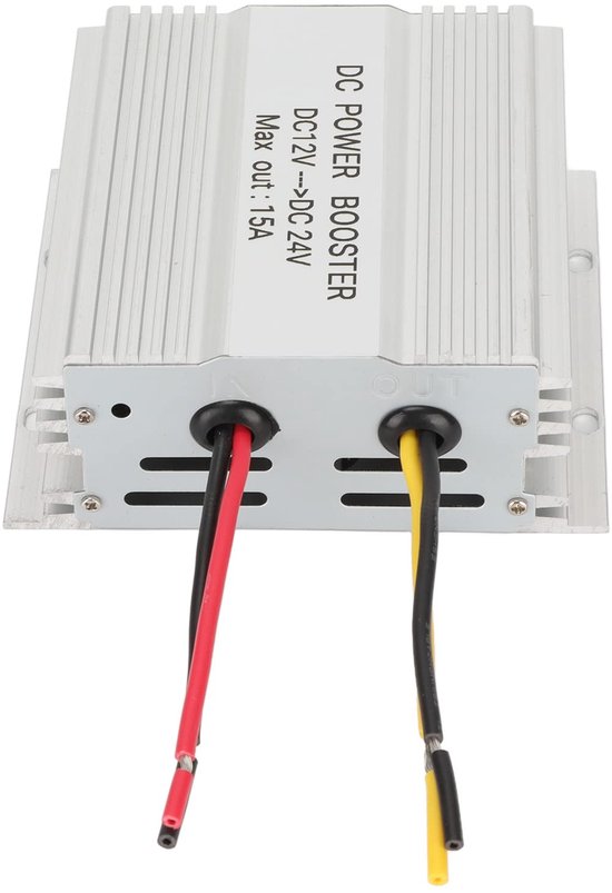 DC 12V to 24V Boost Converter, 15A 360W Aluminum DC to DC Stepup