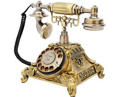 Rotary Telefoon Vintage Keuzetelefoon Antieke Stijl Retro Dial Telefoon 25.5*17.5*20.5cm Thuiskantoor Decoratie