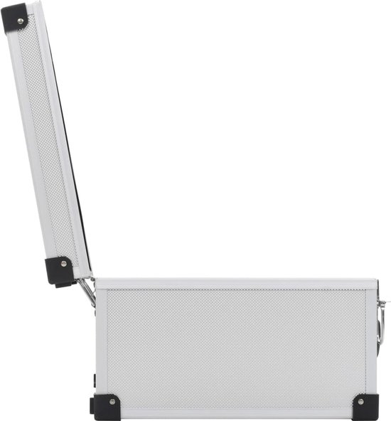vidaXL Boîtier CD pour 40 CD aluminium ABS couleur argent