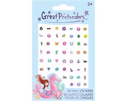 Nagelstickers Zeemeermin - 50st.