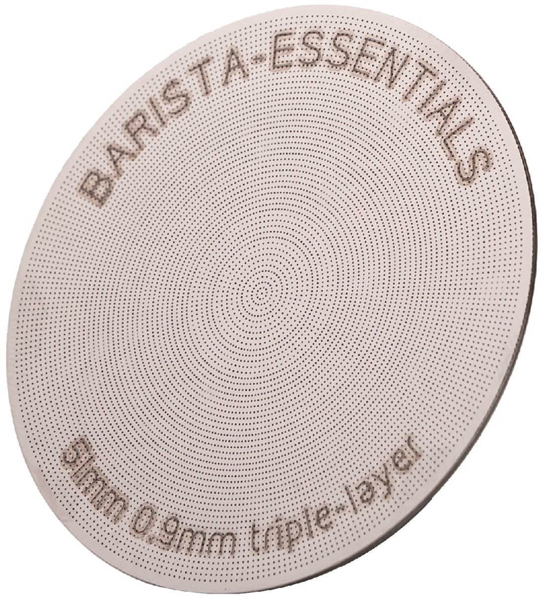 Puck Screen - zonder magneet – 51 mm – Solid 3-Laags RVS (<1.0 mm) - Espresso