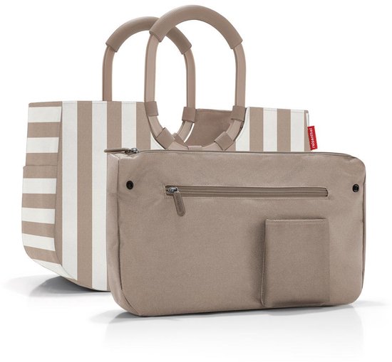 Reisenthel Loopshopper M Shopper - 12L - Summerstripes Coffee Beige