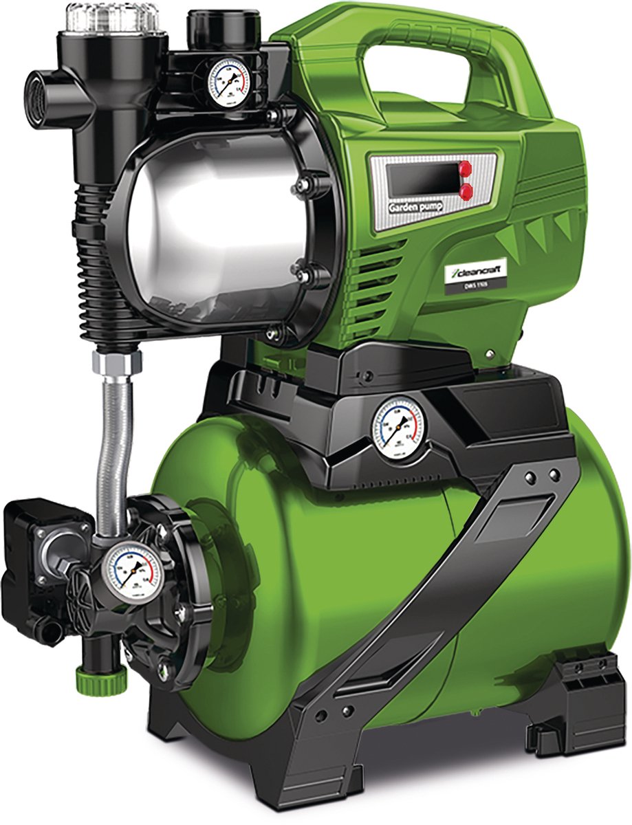 Hydrofoorsysteem met geïntegreerde voorfilter en digitale display - capaciteit 4.560 l/u - 1,1 kW 230 V Cleancraft DWS 1105