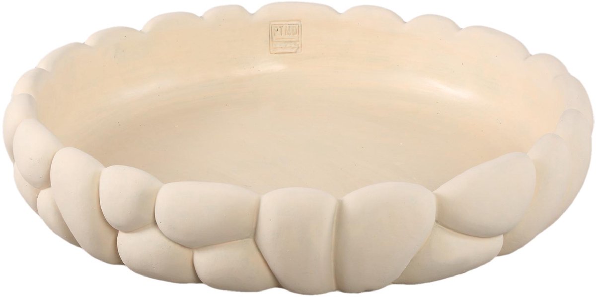 PTMD - Schaal Mikay - Wit - 50x50x10cm