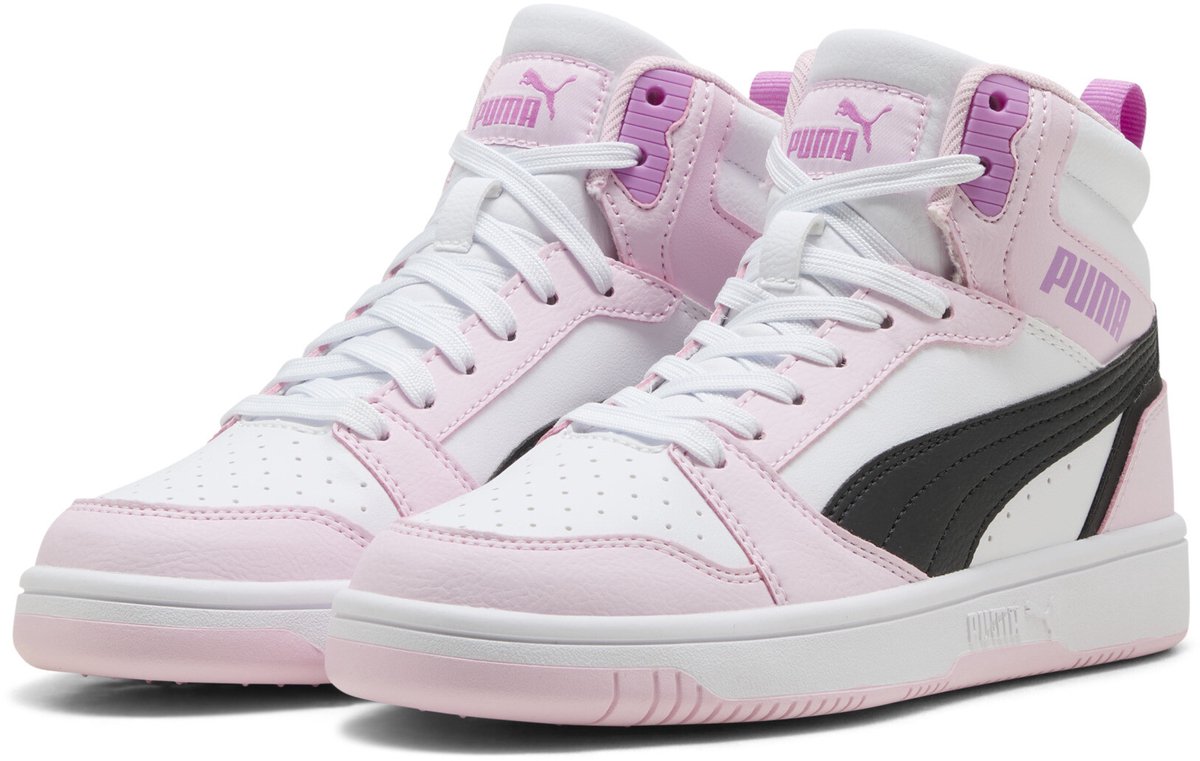 PUMA Puma Rebound V6 Mid Jr Unisex Sneakers PUMA -PUMA -Pearl Zwart