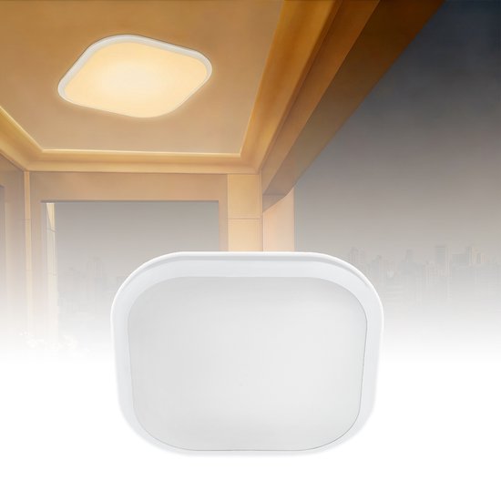 YRHome 24 W led-plafondlamp, warmwit, met bewegingsmelder, radarsensor, plafondlamp, sensorlamp, ganglamp, modern led-paneel, ultraslim, keuken, balkon, wandlamp voor hal