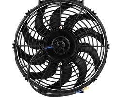 Universal 12 Inch Push Pull Electric Motor Cooling Fan for 12V Car, Ultra Thin Design, Unique Fan Blades, Low, standard