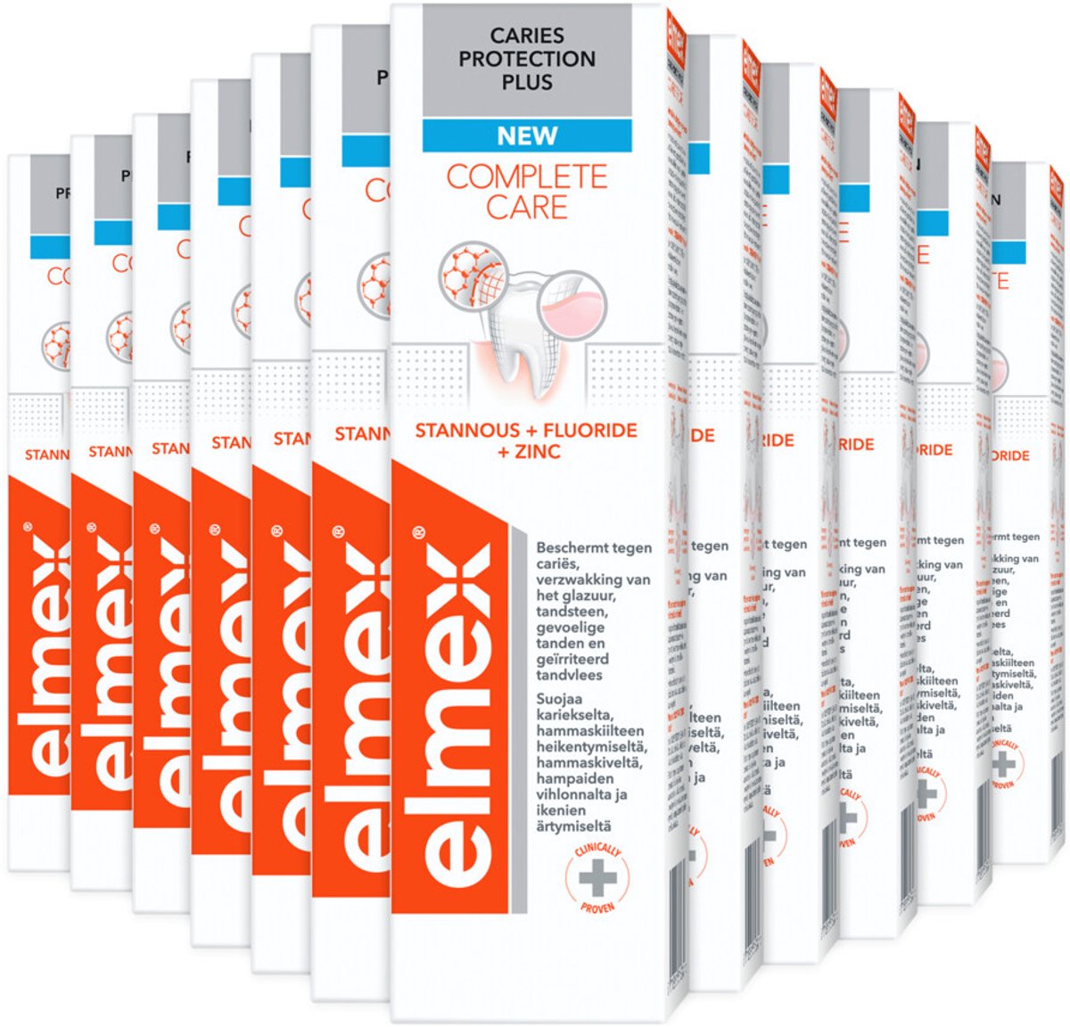 Elmex Tandpasta Caries Protection Plus Complete Care - 12 x 75 ml - Voordeelverpakking