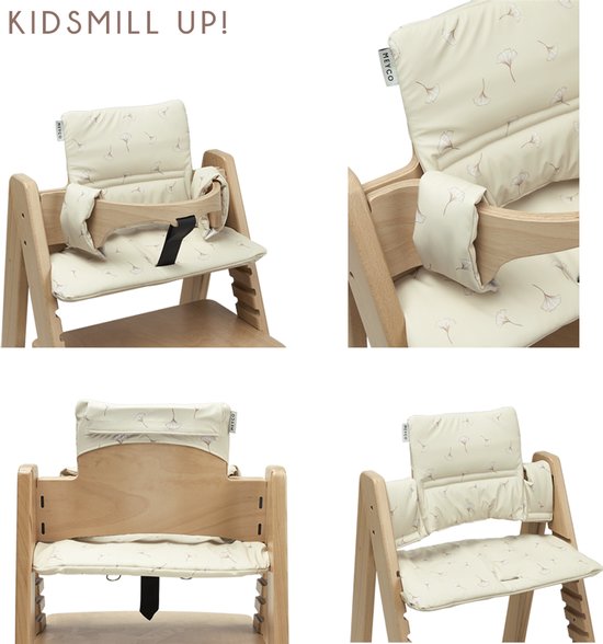 Meyco Baby Ginkgo stoelverkleiner meegroei - soft sand van Meyco — afbeelding 4