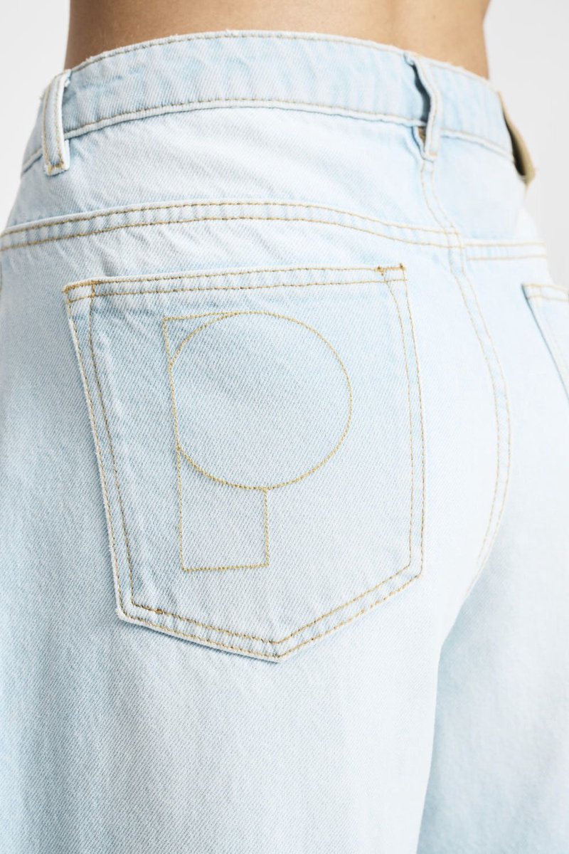 POM Amsterdam Jeans Baggy Wideleg Light Blue