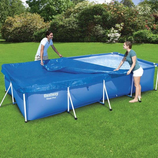 Tillvex Bâche de piscine rectangulaire - 400 x 211 cm - Résistante aux