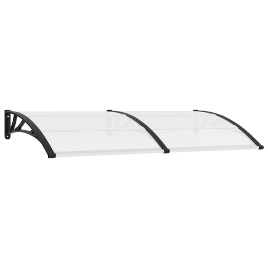 vidaXL Auvent de porte 200x100 cm plastique blanc