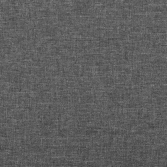 vidaXL Tête de lit avec bords Gris foncé Tissu 93x23x78/88 cm