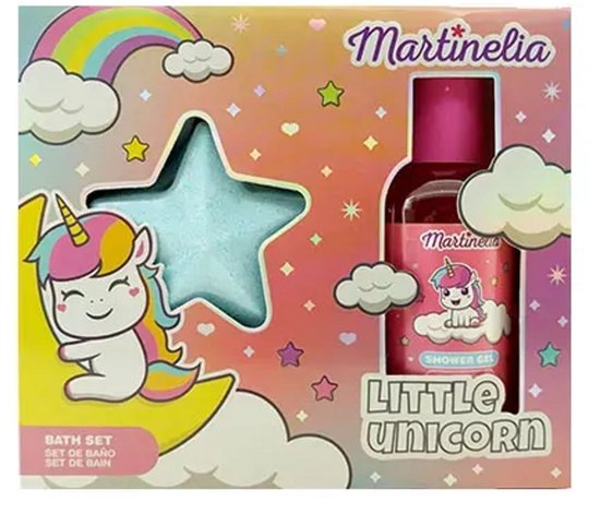 Martinelia Little Unicorn - Badset voor Meisjes - 1 stuk, badschuim, kleurrijke kogel