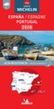 Carte Michelin 794 Espagne/Portugal 2026, indéchirable. Carte montrant l'Espagne et le Portugal avec les grandes villes.