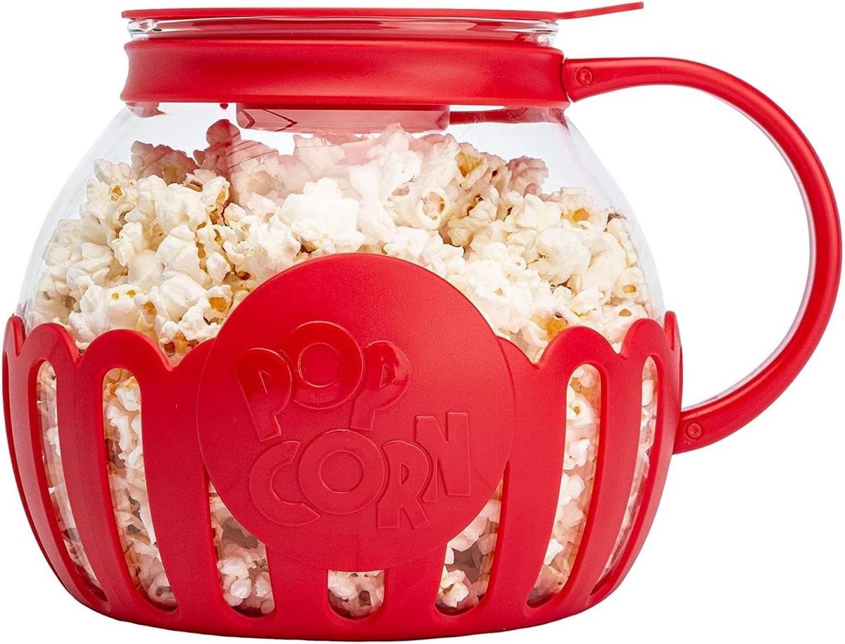Siliconen Magnetron Popcorn Maker met Deksel 2.1 Liter BPA-Vrij