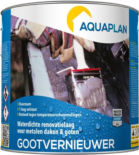 Foto: Waterdichte renovatiecoating voor dakgoten egaliserend en duurzaam herstelset