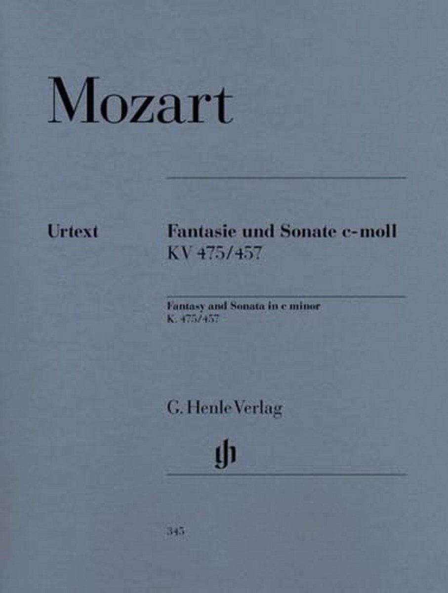 Mozart Fantasie en Sonate in C mineur K. 475/457 voor Piano Solo met Vingeraanzet
