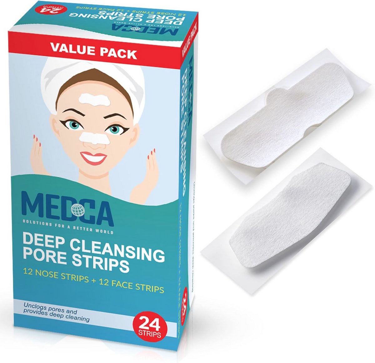 Diepe Reiniging Neus Pore Strips - 24 Stuks