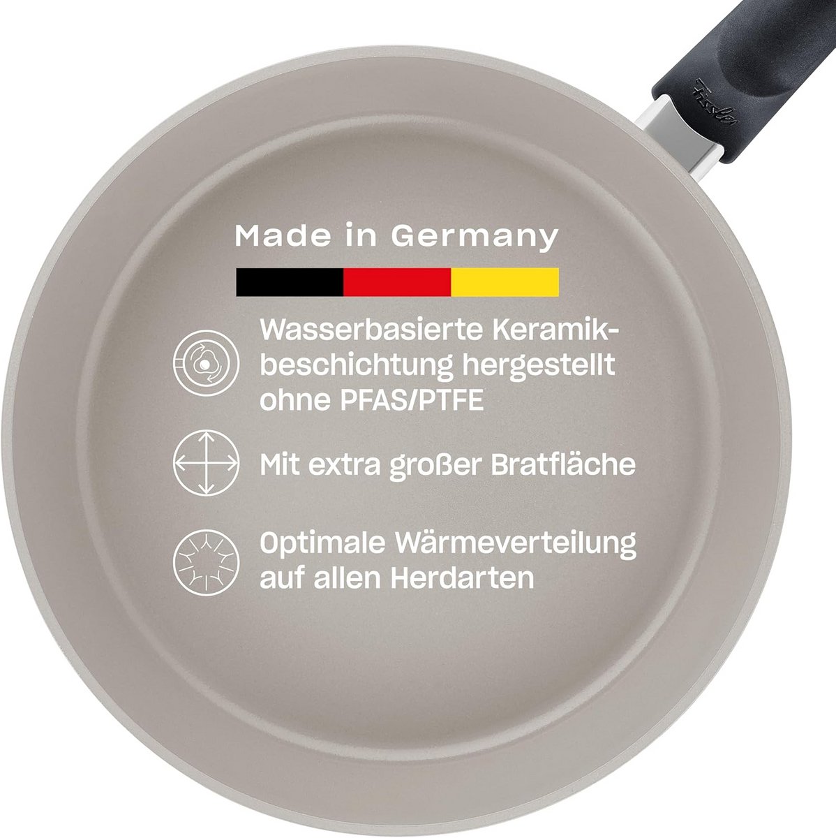 Ceramic frying pan Ø 20 cm free from PFAS and PTFE - Non-stick induction suitable
