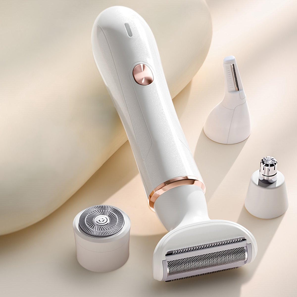 Intiem ontharingsapparaat Geschikt voor vrouwen, multifunctioneel 4-in-1 ontharingsapparaat, Geschikt voor thuisgebruik, elektrisch ontharingsapparaat Geschikt voor het hele lichaam met USB-aansluiting.