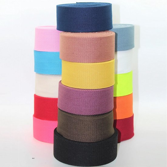 PATIKIL Katoenen keperstof tape 15 mm (5/8 inch) 46 m (50 meter