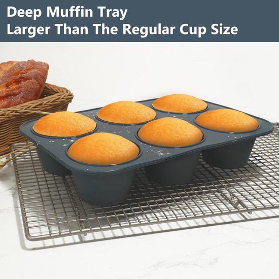 Moule à Muffins En Silicone Motif Citron - Sans BPA, Réutilisable, Pour Cupcakes, Chocolats, Desserts - 25,5 Cm