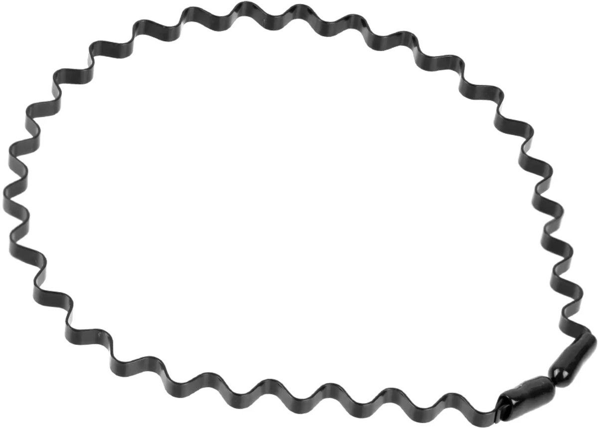Fashion Metal Haarband Serie - Unisex Haaraccessoire - Stijl F - 1 - Zwart Metalen Golfvorm