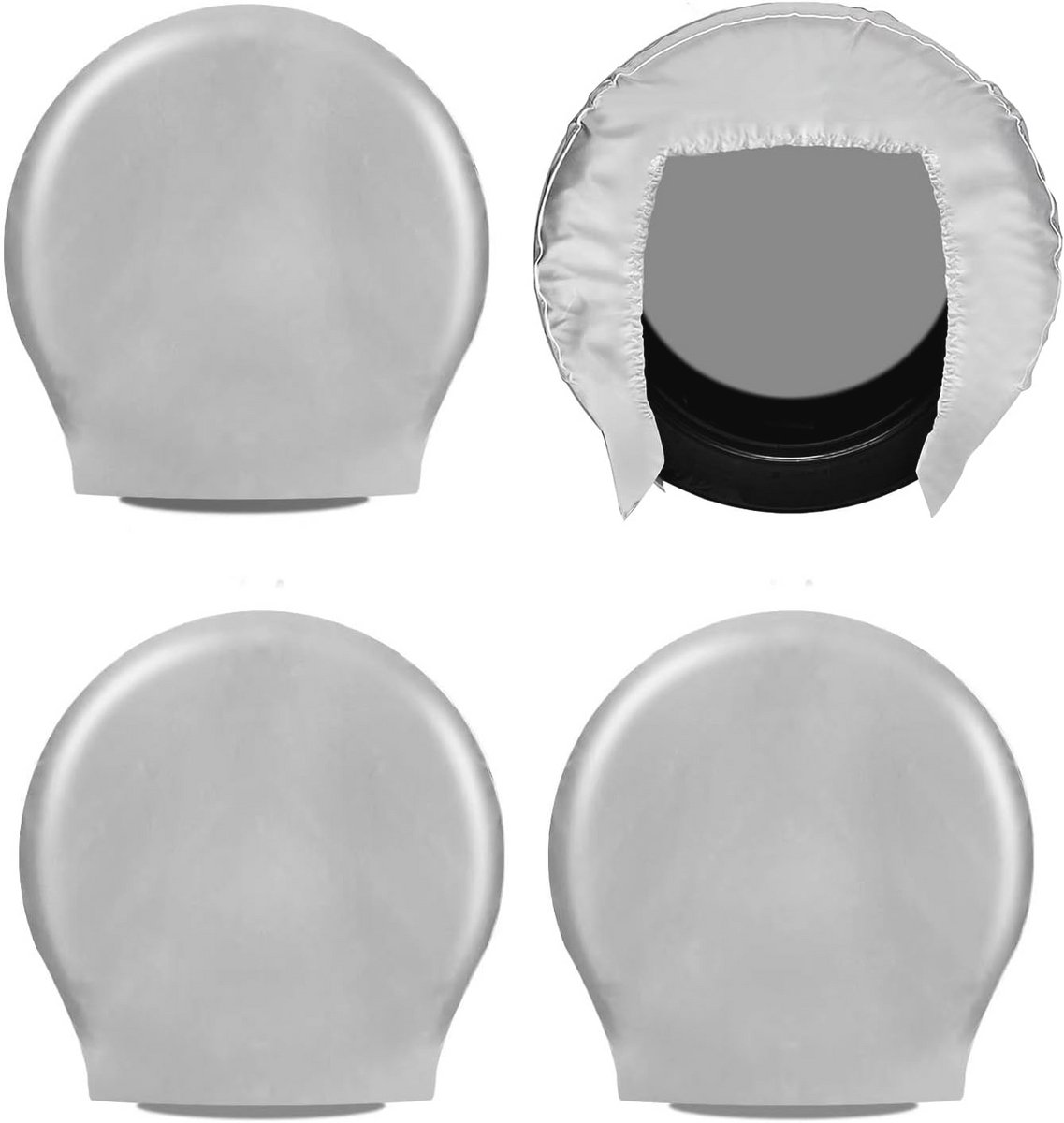Bandenhoezen Set van 4 - Universele Bescherming voor Vrachtwagens, SUV's, en Campers (26-28 inch)