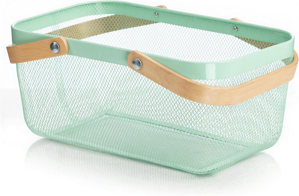 Draadmesh Opbergmand - Draagbare Oogstmand voor Fruit en Afval - Ideaal voor Keuken, Picknick en Interieur