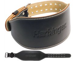 Harbinger Harbinger Pro Powerlift Riem - Gewichthefriem Van Leer - M - Zwart