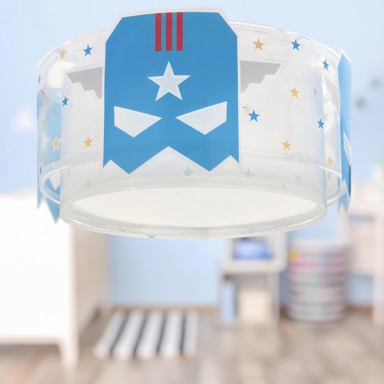 Superhelden Plafondlamp voor Kinderen - Blue Hero — afbeelding 4