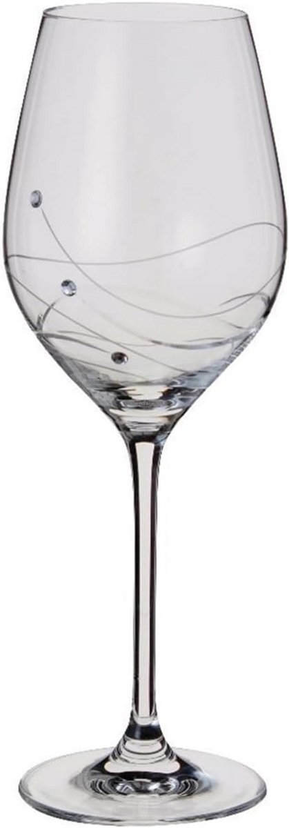 Luxe Kristallen Wijnglazen Set van 2 met Swarovski Kristallen - Elegant Geschenk