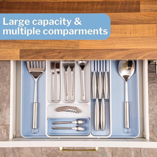 Xanadued 3 Tier Lade Organizer, Uitbreidbare Junk Lade