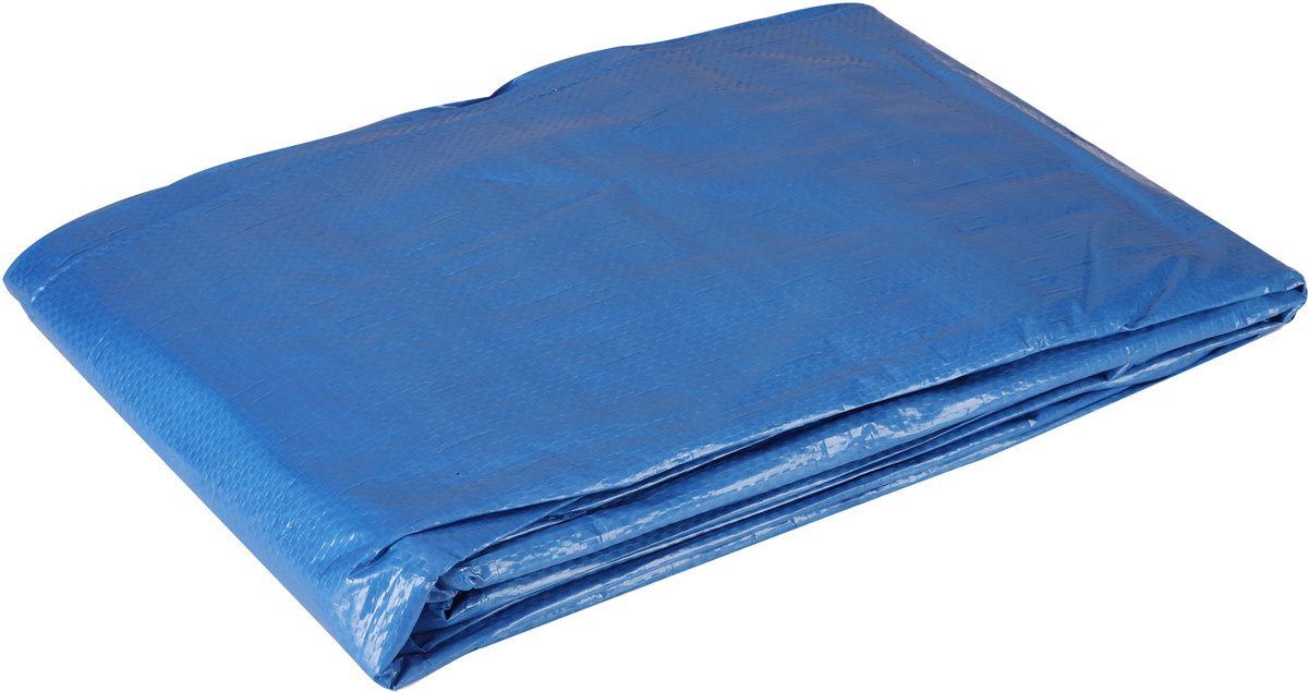 Copenhagen Pro dekzeil - middel - 100 gr - 3 x 4 m - met hoekversteviging - blauw/groen