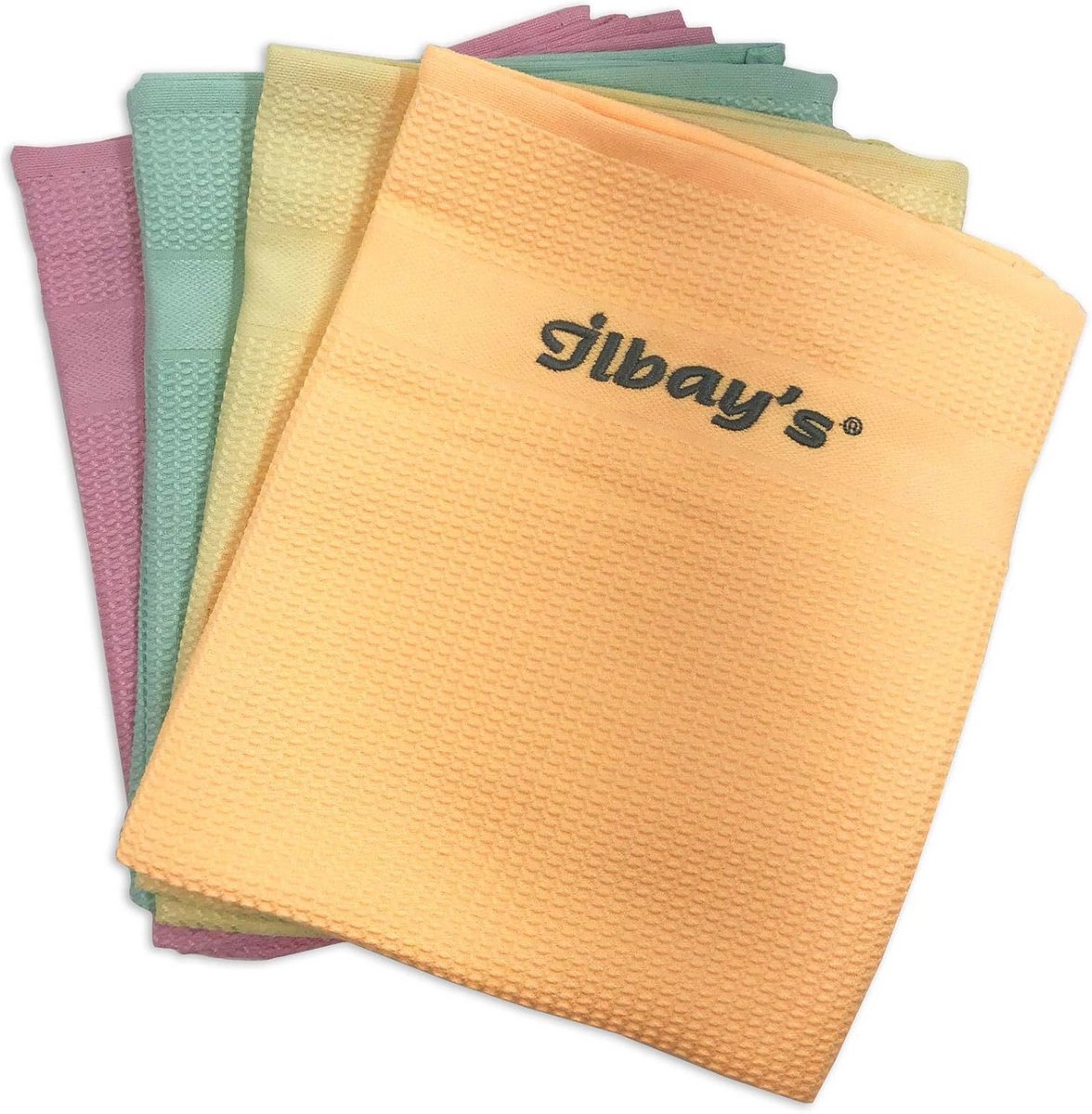 Microvezel-poetsdoeken 4 stuks - Streeploos en Ultra Absorberend