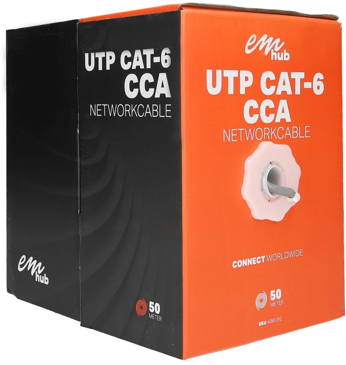 EMhub UTP CAT6 CCA kabel rol 50 meter
