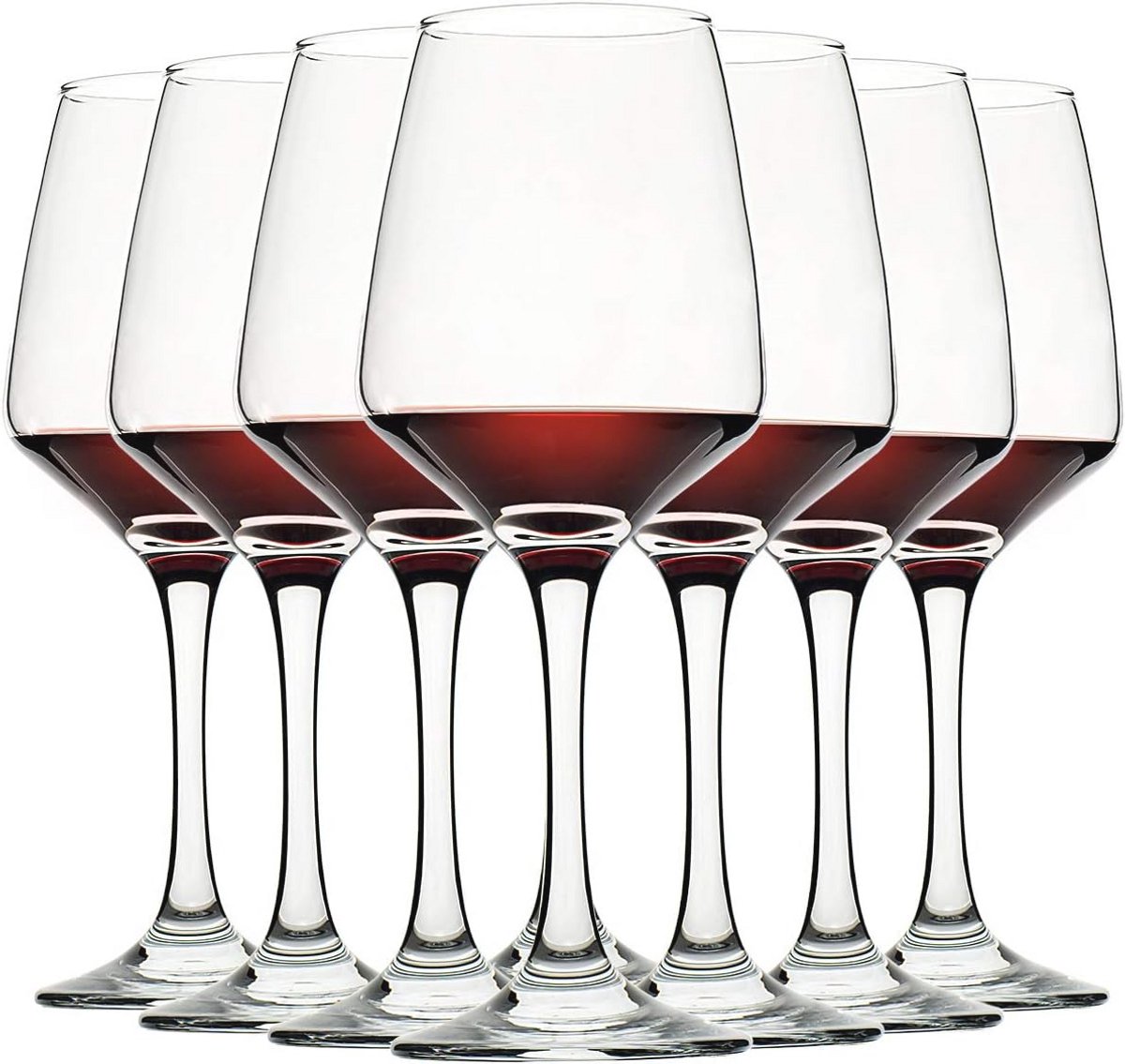 Set van 8 Wijnglazen - 12 oz, Loodvrij en Duurzaam Glaswerk