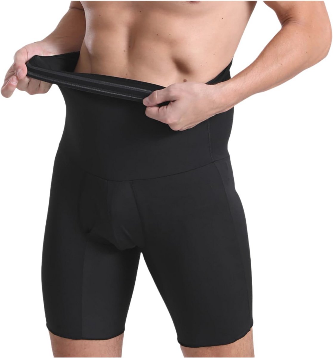 Mannen Buikcontrole Shorts Hoge Taille Compressie Afslankende Shapewear
