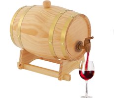 3L Wijnvat Met Standaard Wijndennenvaten 16*23,5cm Houten Biervaten Whisky Vat Voor Horeca Bar