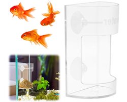 Allecta - Aquarium Voederbak met Weegschaal en Zuignap - Voeding voor Voederbuizen - Aquariumseparator - Terrarium - Toebehoren voor Vissenkommen