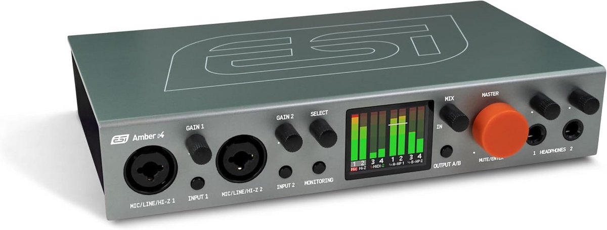 USB-C Audio Interface met 4 Ingangen en 4 Uitgangen voor Studio en Streaming