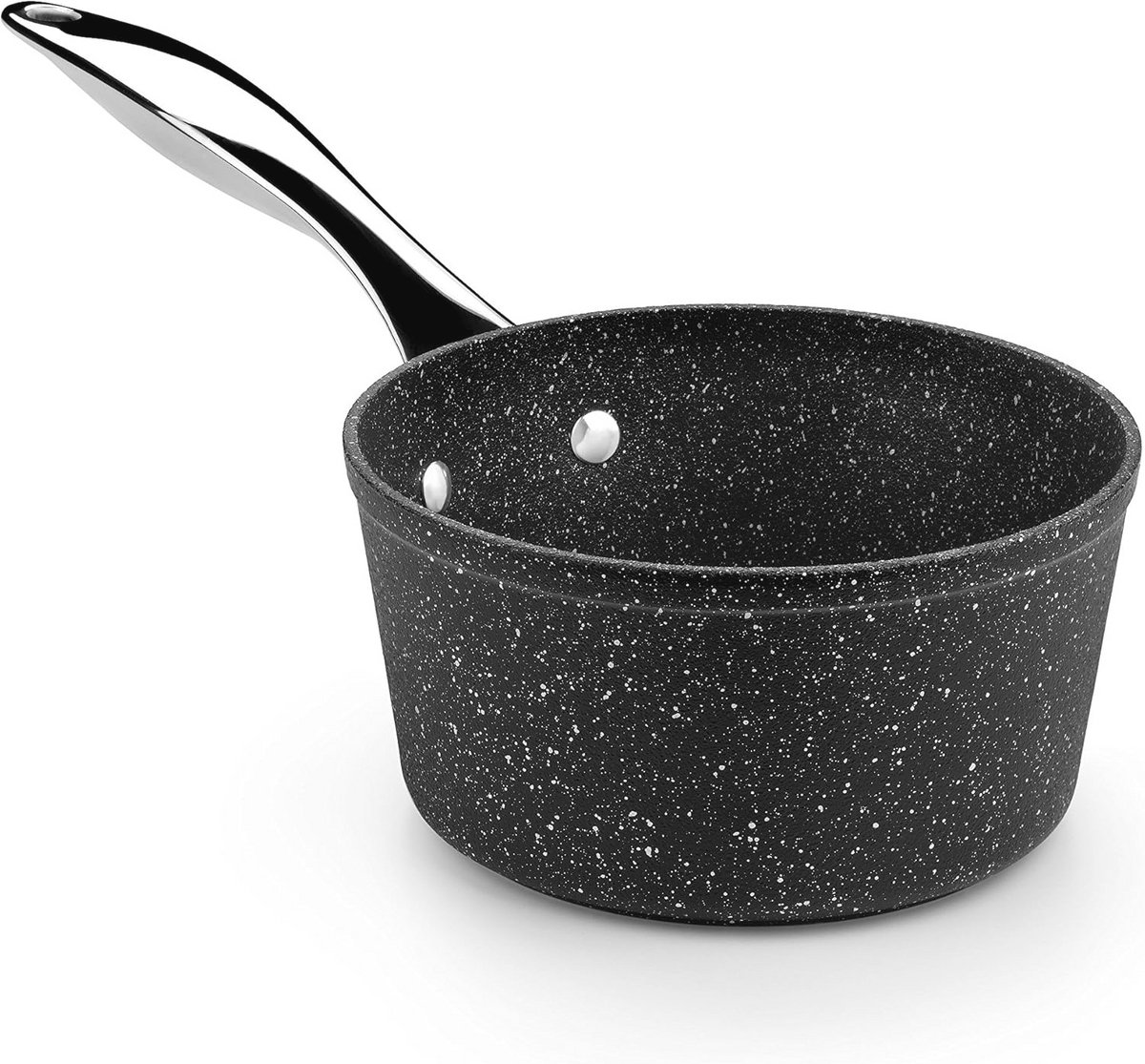 Aluminium Kookpan met Steencoating - 16 cm, Geschikt voor Alle Hittebronnen
