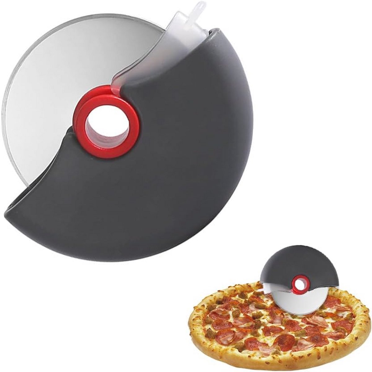 Professionele Pizzasnijder met Veilige Sluiting - Gemakkelijk te Wassen en Antislip