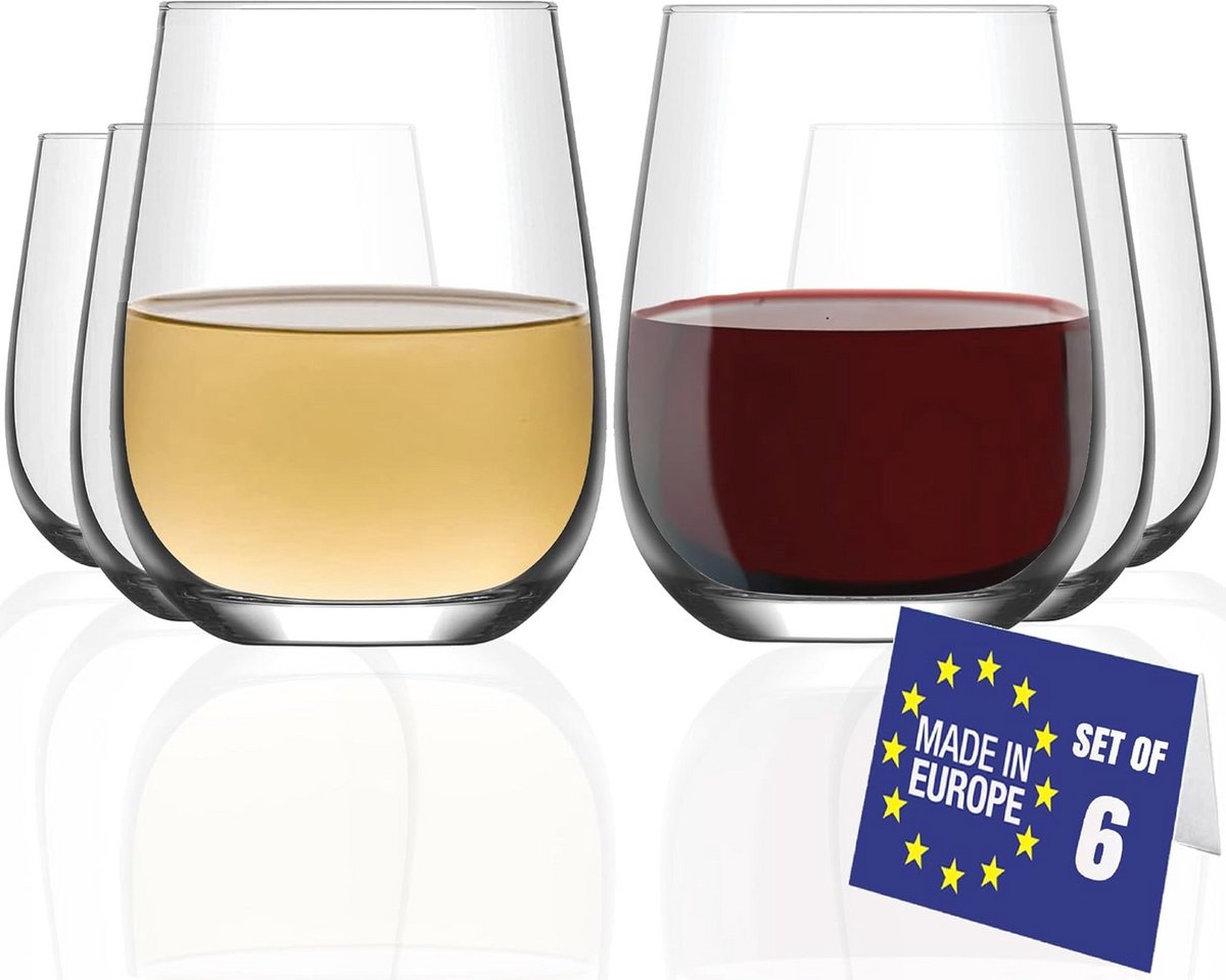Moderne Drinkglazen Set van 6 - 20oz - Vaatwasmachinebestendig en Loodvrij
