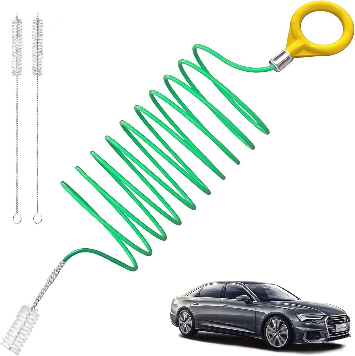 Flexibele Afvoerborstel voor Auto - 120 Inch Lange Reinigingstool